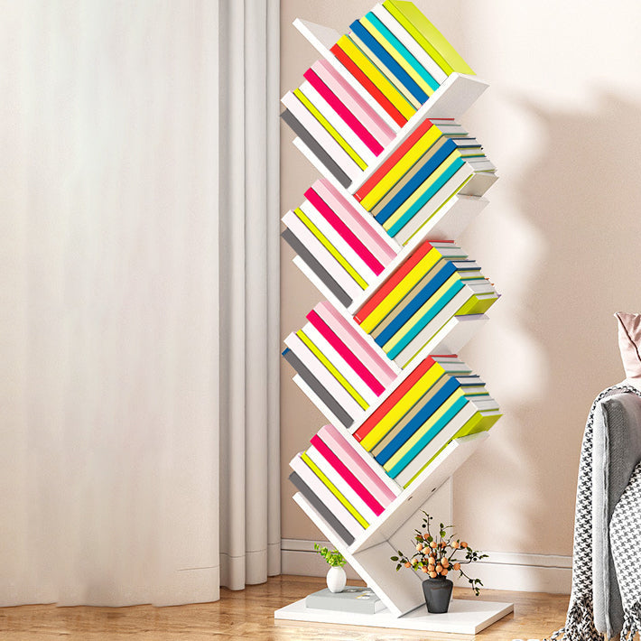 Salon contemporain étagère et étagère fabriquée en bois bibliothèque en bois