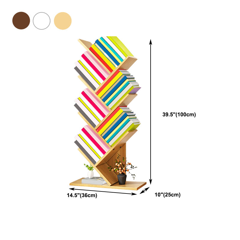 Salon contemporain étagère et étagère fabriquée en bois bibliothèque en bois