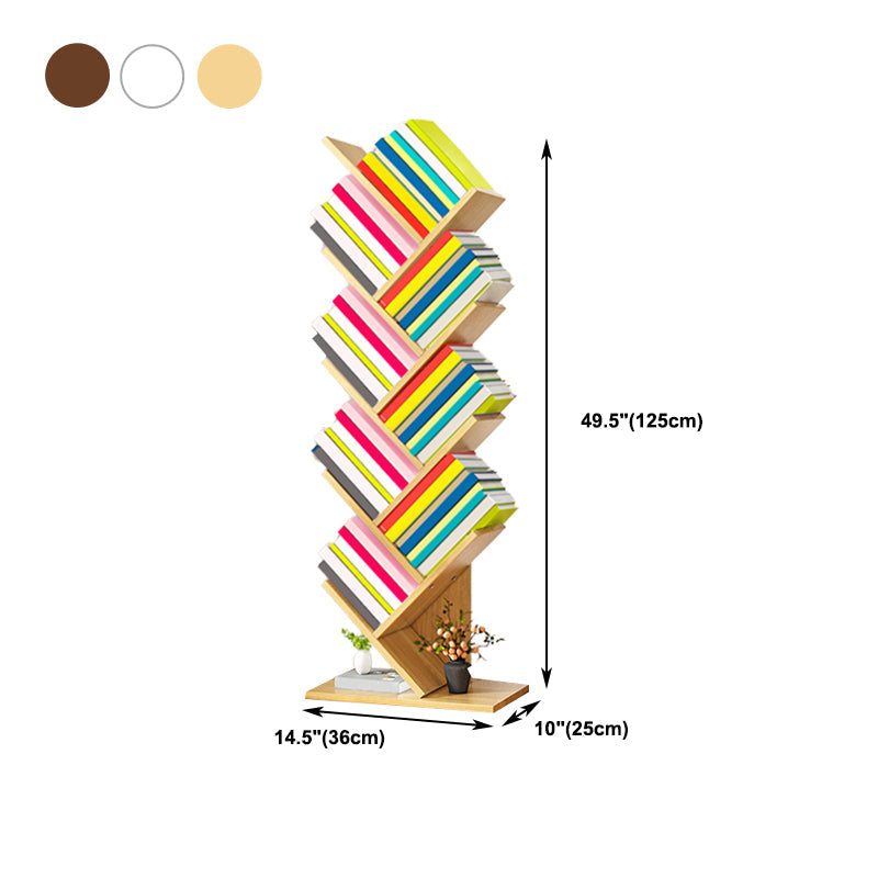 Salon contemporain étagère et étagère fabriquée en bois bibliothèque en bois