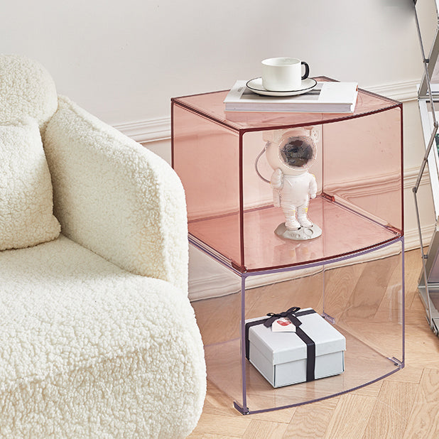 Estantería acrílica cerrada estilo nórdico estantería cuadrada minimalista