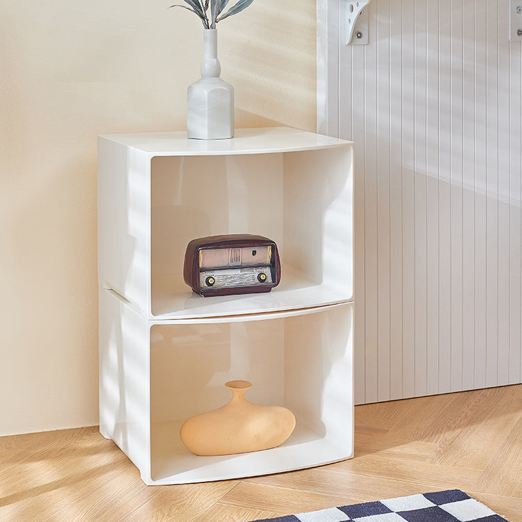 Estantería acrílica cerrada estilo nórdico estantería cuadrada minimalista