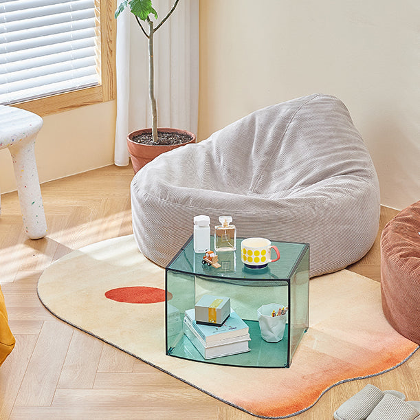 Estantería acrílica cerrada estilo nórdico estantería cuadrada minimalista