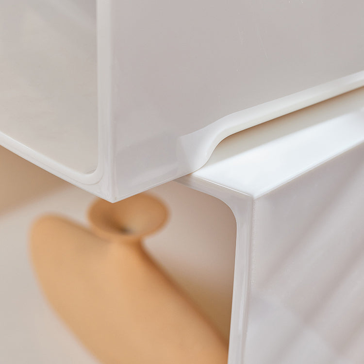 Estantería acrílica cerrada estilo nórdico estantería cuadrada minimalista