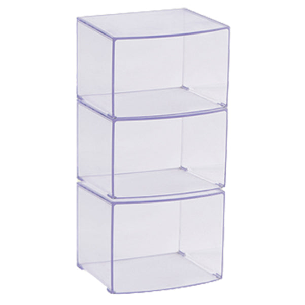 Estantería acrílica cerrada estilo nórdico estantería cuadrada minimalista