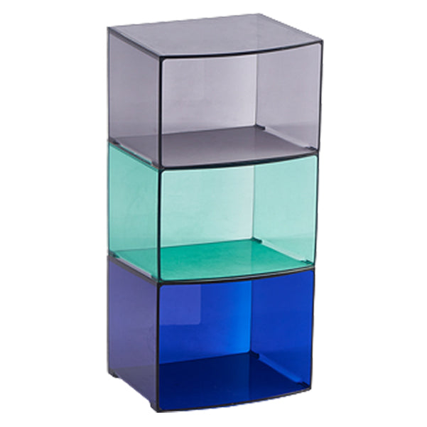 Estantería acrílica cerrada estilo nórdico estantería cuadrada minimalista