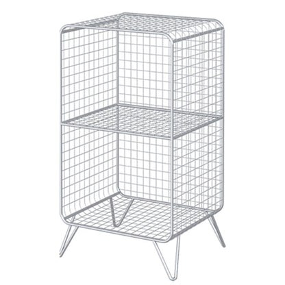 Metal Rectangle Closed Storage Bookcase Nordic Standard Bookshelf