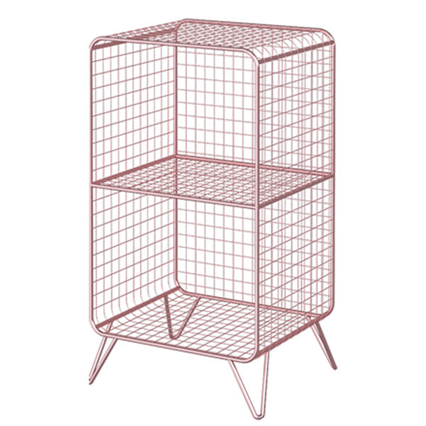 Metal Rectangle Closed Storage Bookcase Nordic Standard Bookshelf