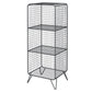 Metal Rectangle Closed Storage Bookcase Nordic Standard Bookshelf
