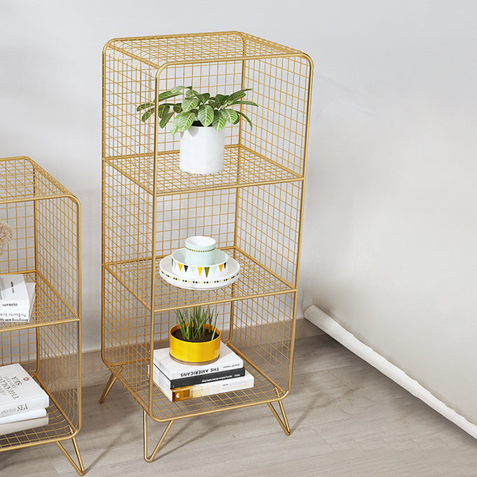 Metal Rectangle Closed Storage Bookcase Nordic Standard Bookshelf