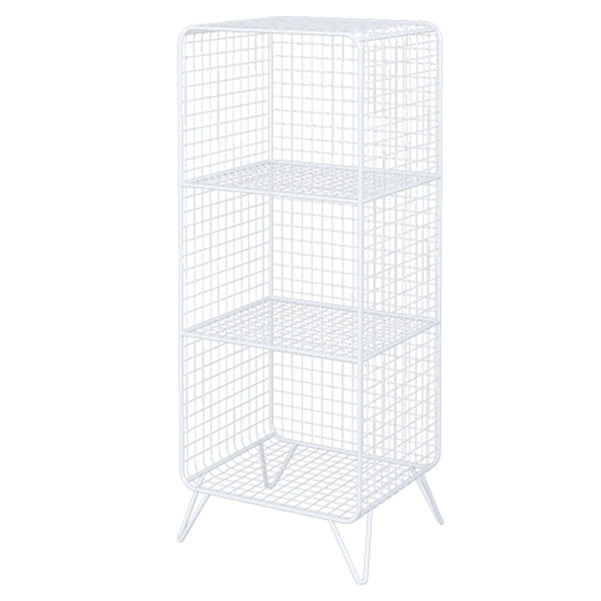 Metal Rectangle Closed Storage Bookcase Nordic Standard Bookshelf