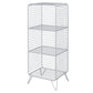 Metal Rectangle Closed Storage Bookcase Nordic Standard Bookshelf