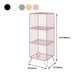 Metal Rectangle Closed Storage Bookcase Nordic Standard Bookshelf