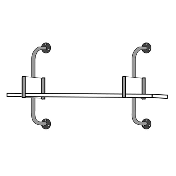 Wooden Floating Storage Bookshelf Modern Wall Mounted Bookcase