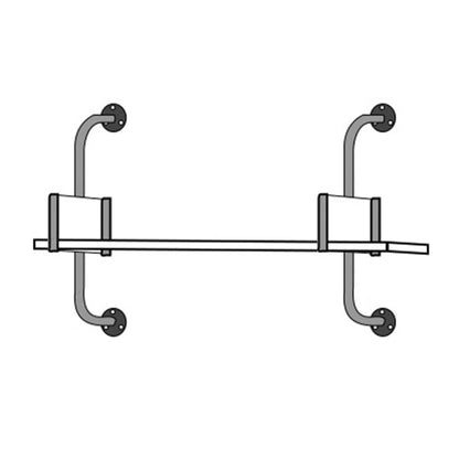 Wooden Floating Storage Bookshelf Modern Wall Mounted Bookcase