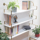Wooden Floating Storage Bookshelf Modern Wall Mounted Bookcase