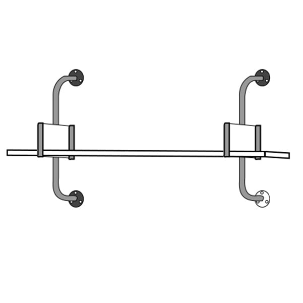 Wooden Floating Storage Bookshelf Modern Wall Mounted Bookcase