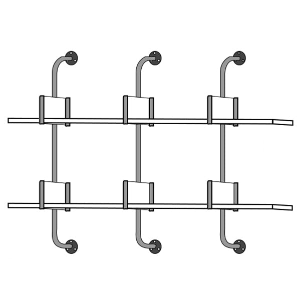 Wooden Floating Storage Bookshelf Modern Wall Mounted Bookcase