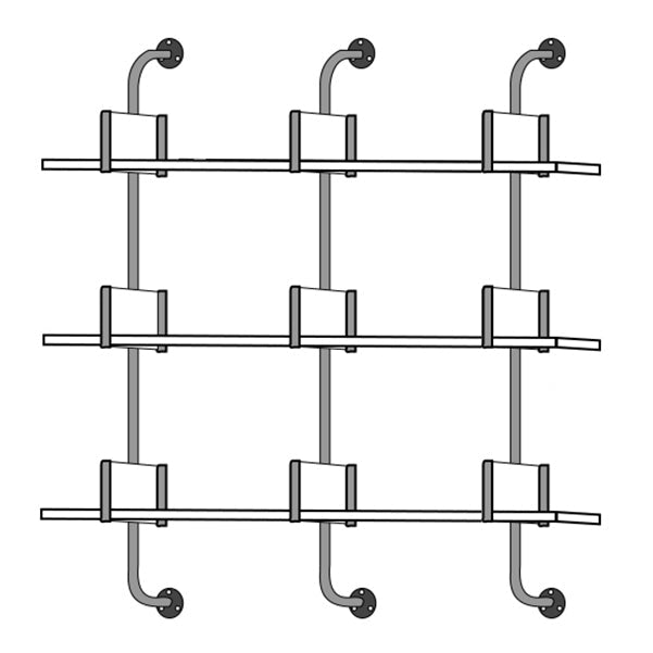 Wooden Floating Storage Bookshelf Modern Wall Mounted Bookcase