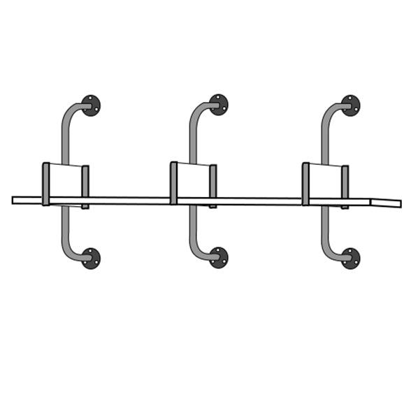 Wooden Floating Storage Bookshelf Modern Wall Mounted Bookcase