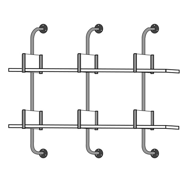 Wooden Floating Storage Bookshelf Modern Wall Mounted Bookcase