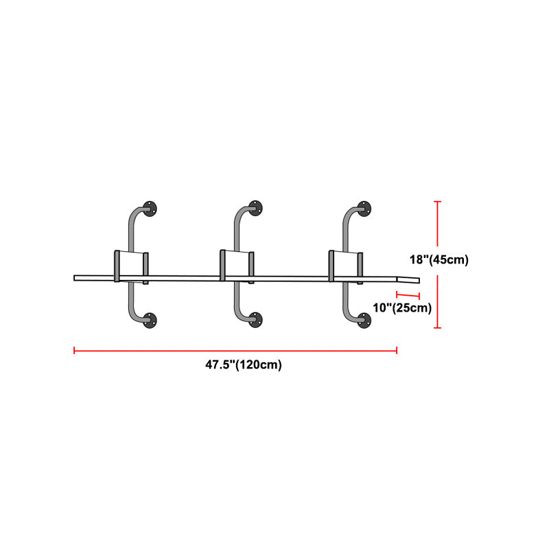 Wooden Floating Storage Bookshelf Modern Wall Mounted Bookcase