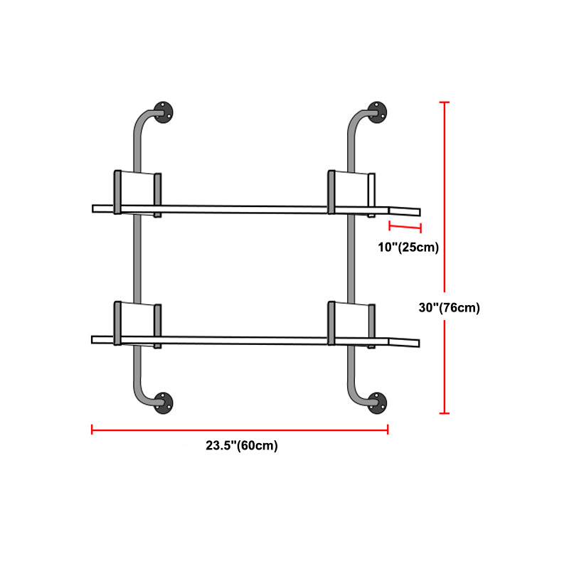 Wooden Floating Storage Bookshelf Modern Wall Mounted Bookcase