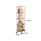Stile moderno mobile etagere libreria in acciaio home office libreria