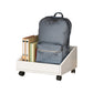 Scandinavian Wooden Movable Bookshelf Home Bookcase with Casters