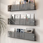 Modern Acrylic Floating Bookshelf 5.9" H Wall Mounted Bookcase Grey Clearhalo 'Bookcases' 'furn' 'furn_bookcases' 'Furniture' 'Office Furniture' 5524962