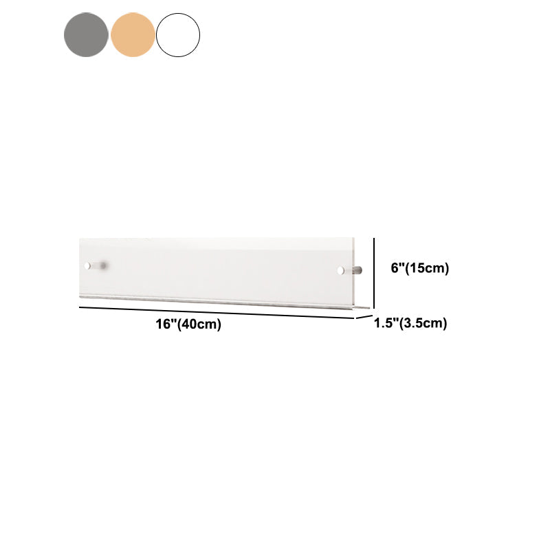 Modern Acrylic Floating Bookshelf 5.9" H Wall Mounted Bookcase Clearhalo 'Bookcases' 'furn' 'furn_bookcases' 'Furniture' 'Office Furniture' 5524974