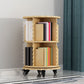 Modern Solid Wood Bookcase, Log, Cylinder Bookshelf for Any Room, 21.5" W Clearhalo 'Bookcases' 'furn' 'furn_bookcases' 'Furniture' 'Office Furniture' 5524988