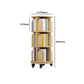 Modern Solid Wood Bookcase, Log, Cylinder Bookshelf for Any Room, 21.5" W Clearhalo 'Bookcases' 'furn' 'furn_bookcases' 'Furniture' 'Office Furniture' 5524993