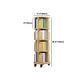 Modern Solid Wood Bookcase, Log, Cylinder Bookshelf for Any Room, 21.5" W Clearhalo 'Bookcases' 'furn' 'furn_bookcases' 'Furniture' 'Office Furniture' 5524994