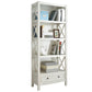 Rectangle Standard Solid Wood Bookcase Nordic Closed Back Bookshelf