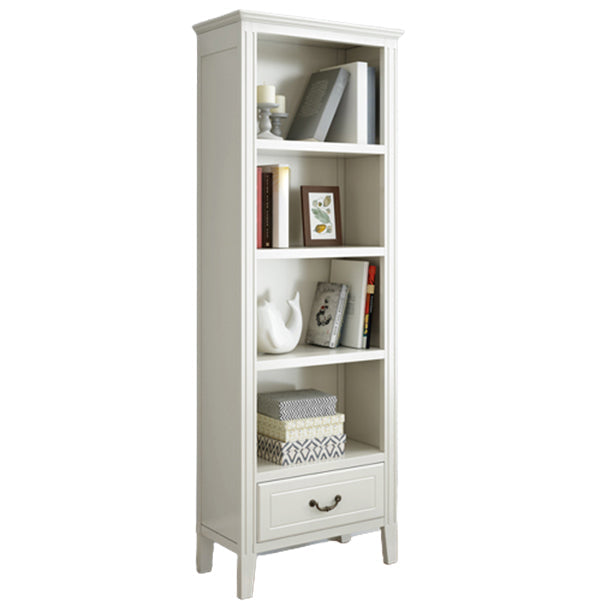 Rectangle Standard Solid Wood Bookcase Nordic Closed Back Bookshelf