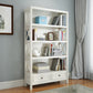 Rectangle Standard Solid Wood Bookcase Nordic Closed Back Bookshelf