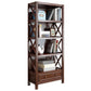 Rectangle Standard Solid Wood Bookcase Nordic Closed Back Bookshelf