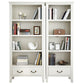 Rectangle Standard Solid Wood Bookcase Nordic Closed Back Bookshelf