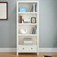 Rectangle Standard Solid Wood Bookcase Nordic Closed Back Bookshelf