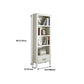 Rectangle Standard Solid Wood Bookcase Nordic Closed Back Bookshelf