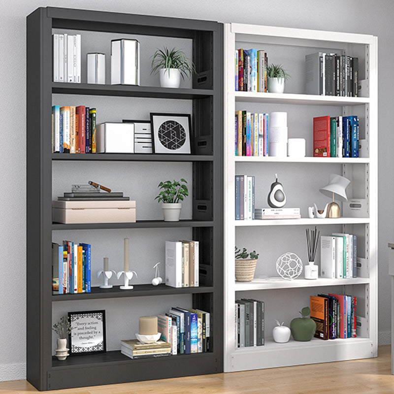 Open Steel Bookshelf Modern Home Office Rectangular Bookcase