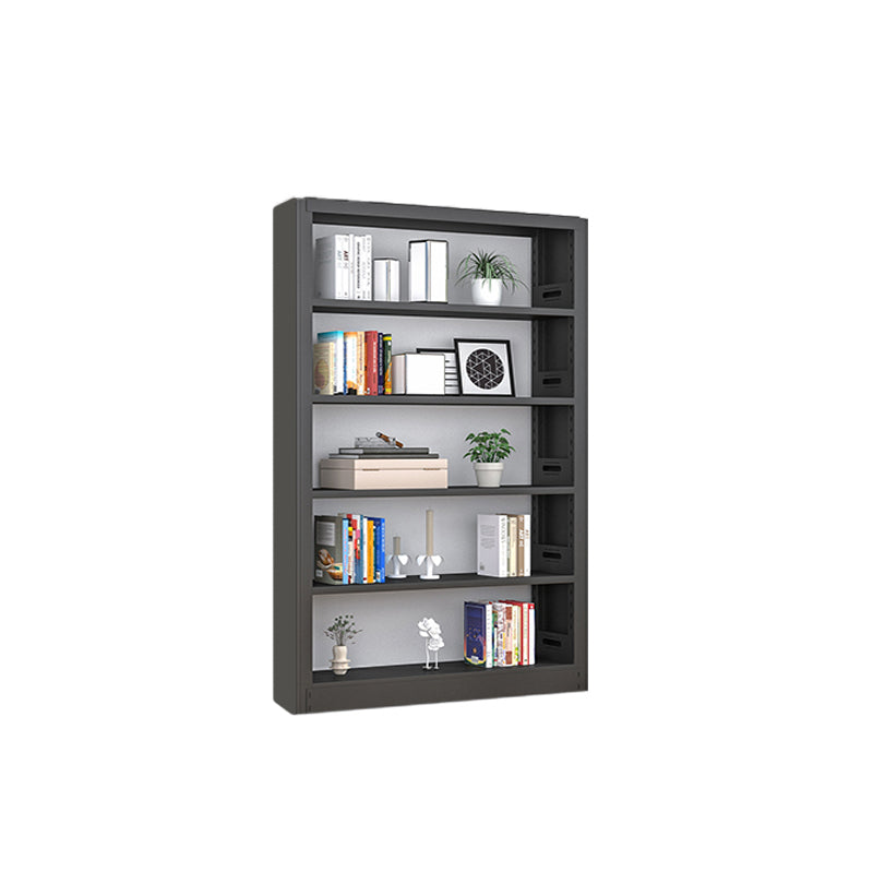 Open Steel Bookshelf Modern Home Office Rectangular Bookcase
