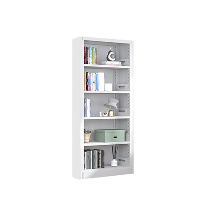 Open Steel Bookshelf Modern Home Office Rectangular Bookcase