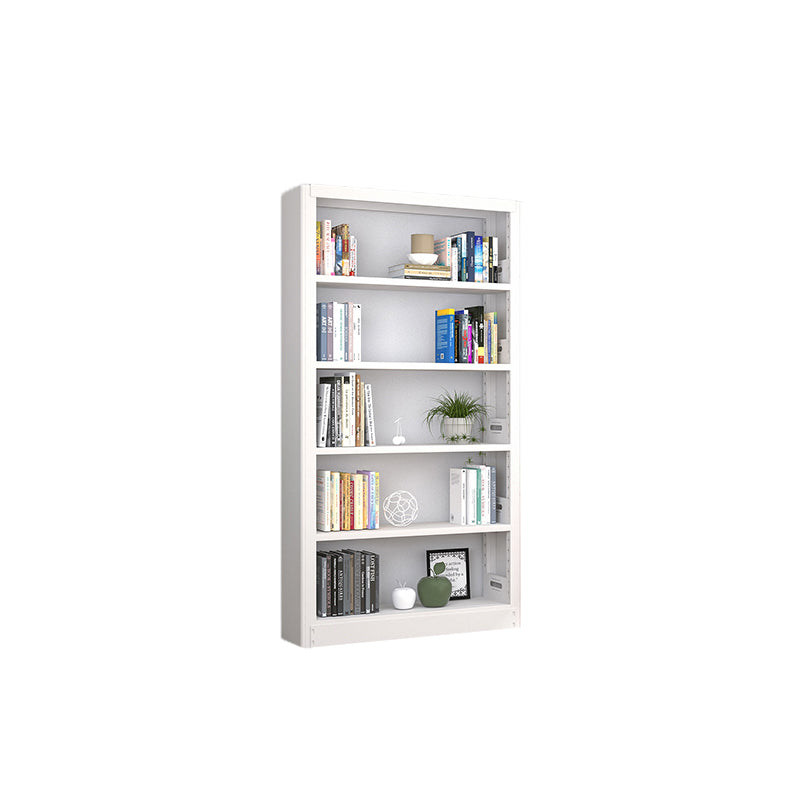 Open Steel Bookshelf Modern Home Office Rectangular Bookcase