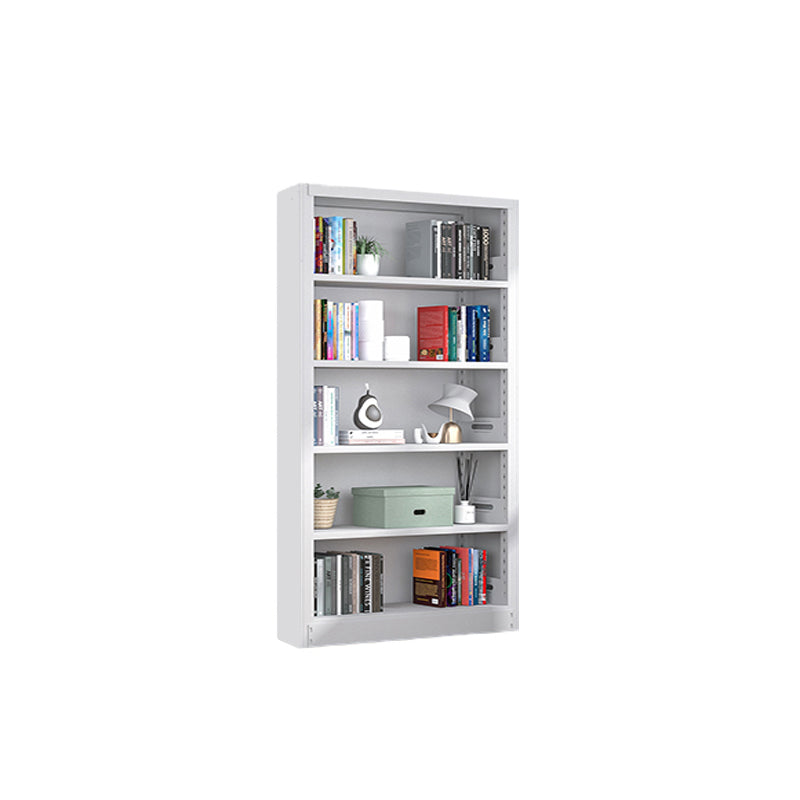 Open Steel Bookshelf Modern Home Office Rectangular Bookcase