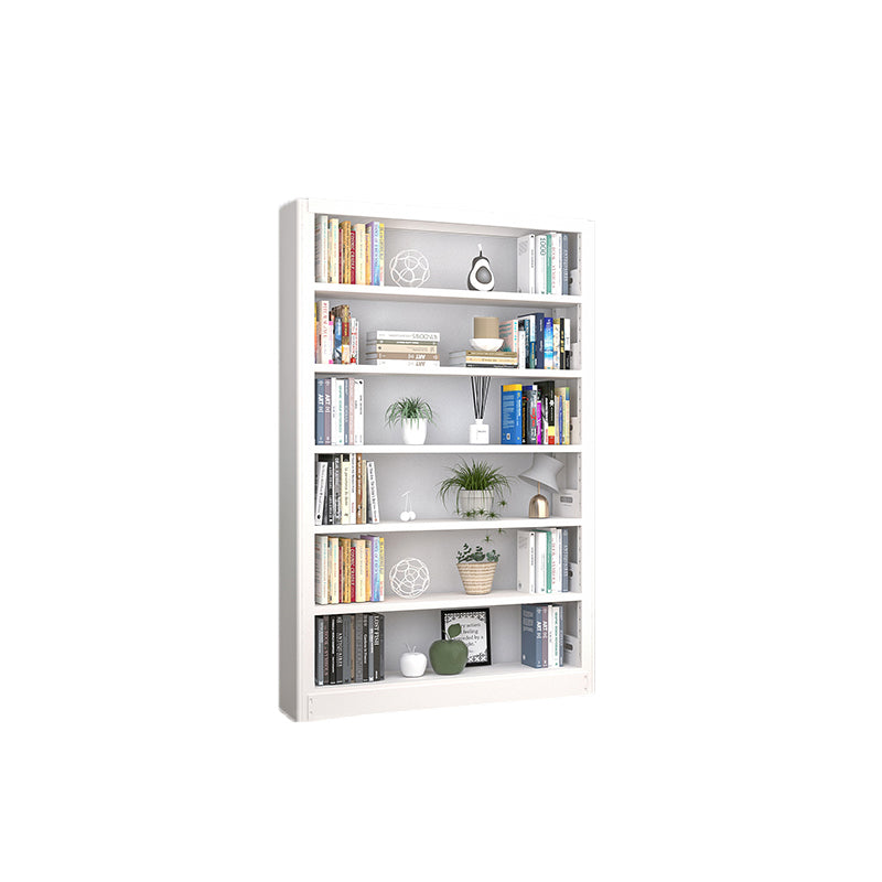 Open Steel Bookshelf Modern Home Office Rectangular Bookcase
