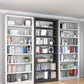Open Steel Bookshelf Modern Home Office Rectangular Bookcase