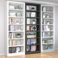 Open Steel Bookshelf Modern Home Office Rectangular Bookcase