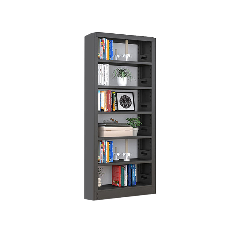 Open Steel Bookshelf Modern Home Office Rectangular Bookcase