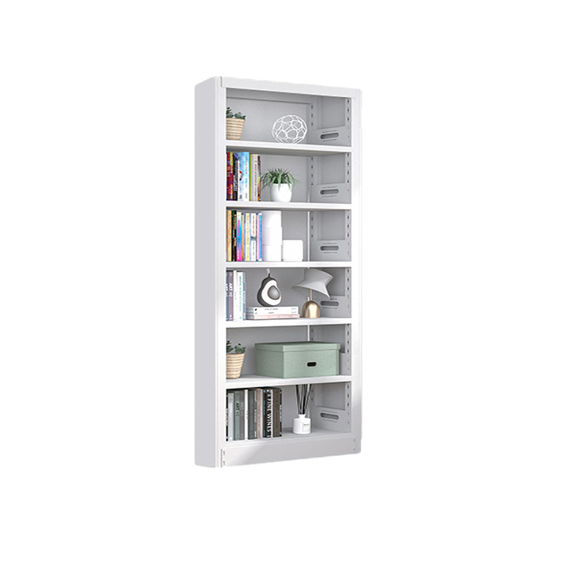 Open Steel Bookshelf Modern Home Office Rectangular Bookcase